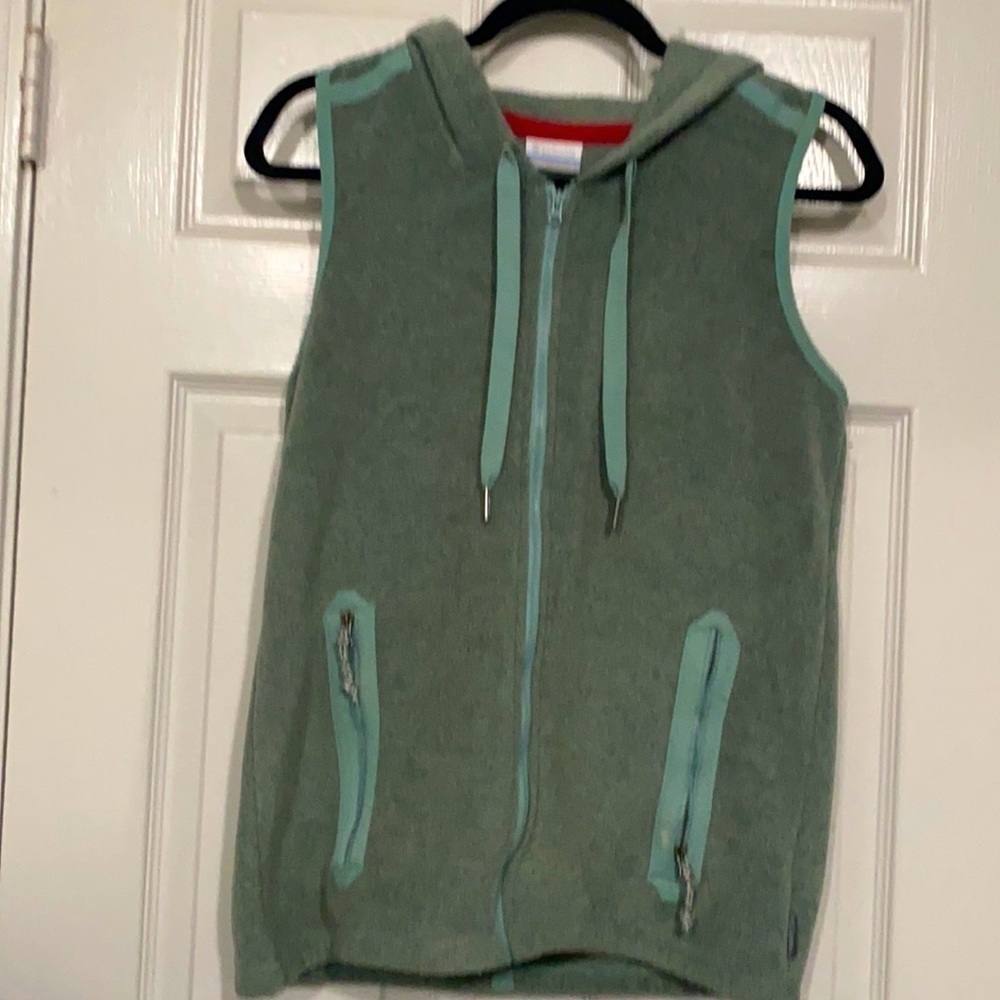 Columbia Sportswear Short Sleeve Hoodie Vest Size Small